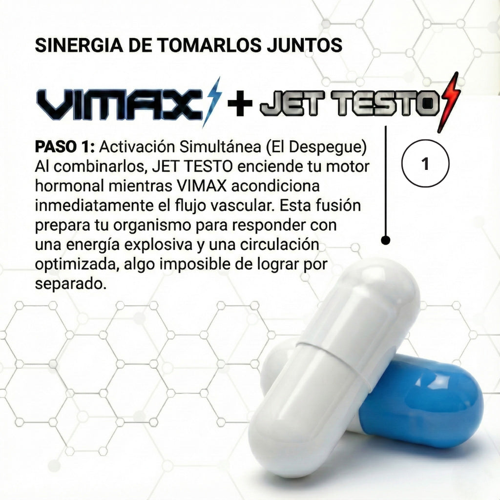 Pack Máxima Potencia – Vimax + Jet Testo