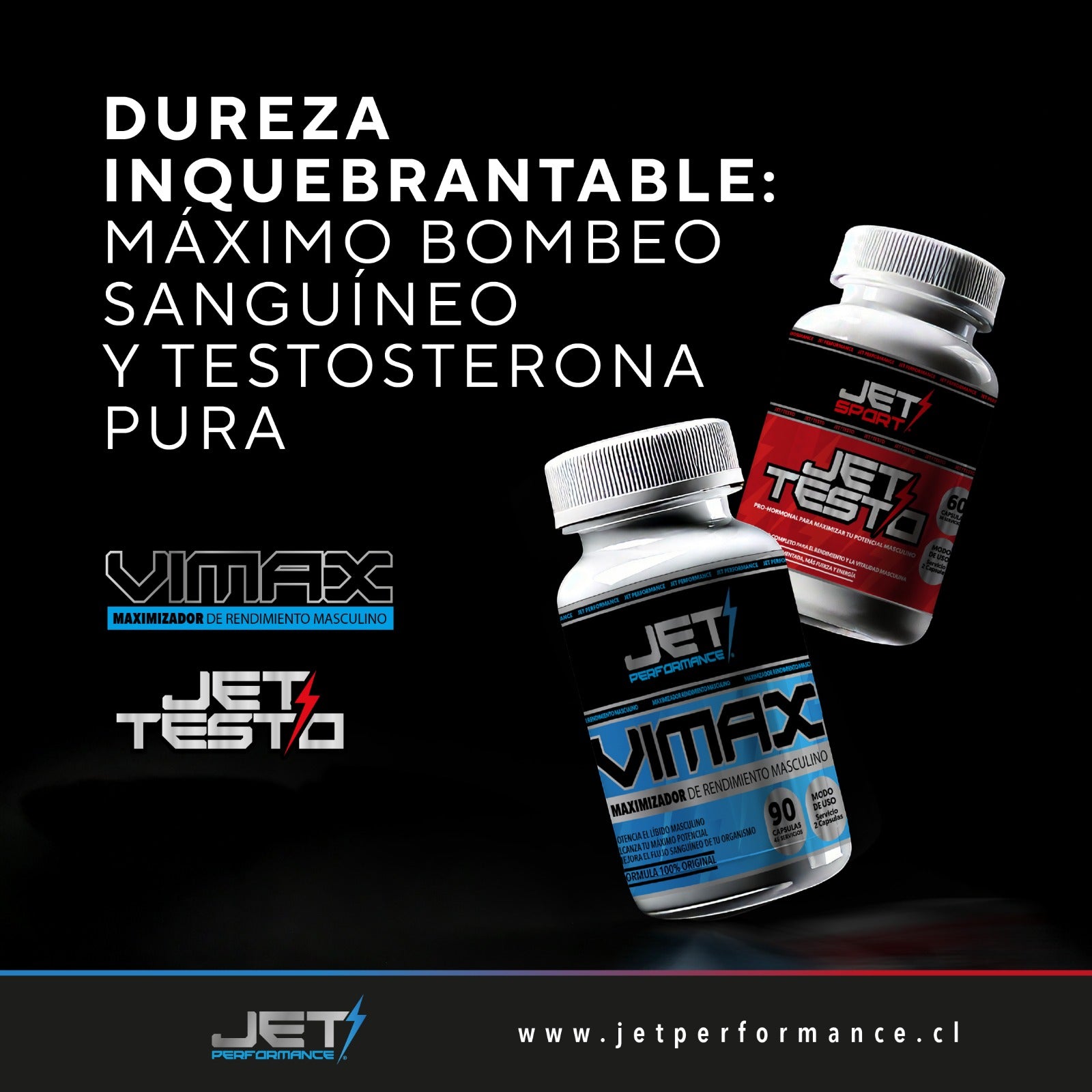 Pack Máxima Potencia – Vimax + Jet Testo