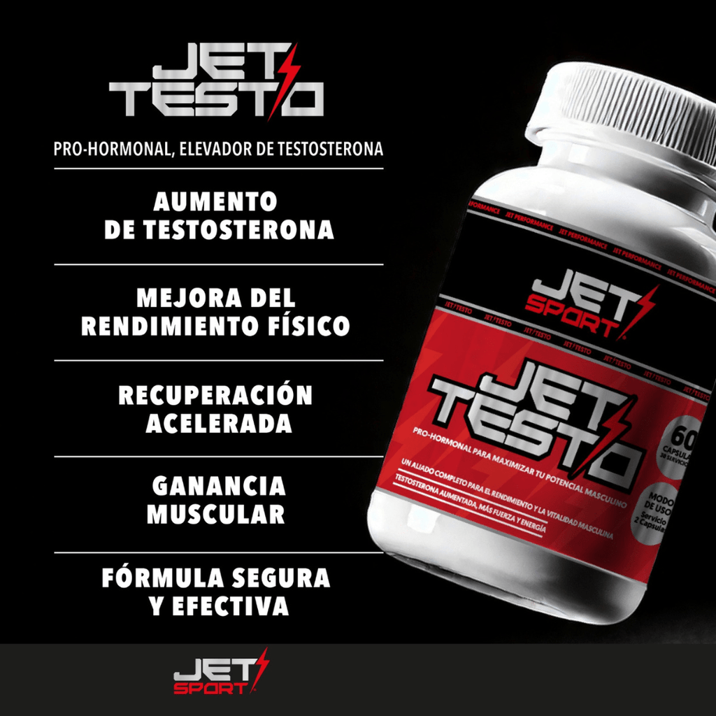 JET TESTO 60 CAPS. (Elevador de Testosterona) - JET PERFORMANCE