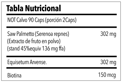 NOT CALVO 90 CAPS. (Bloqueador de DHT) - JET PERFORMANCE