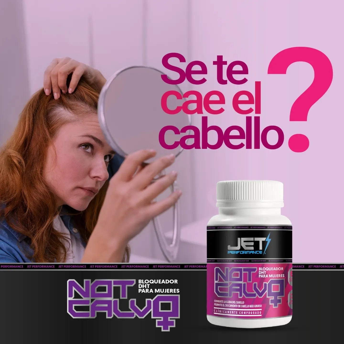 NOT CALVO FEMENINO 60 CAPS. (bloqueador de DHT) - JET PERFORMANCE