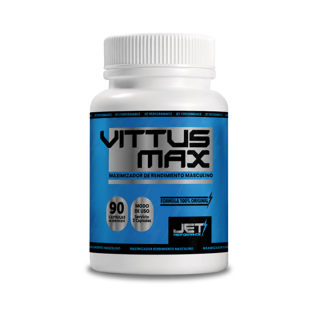 NUEVO VITTUS MAX 90 Cápsulas | Activador de Calibre y Firmeza Máxima - JET PERFORMANCE