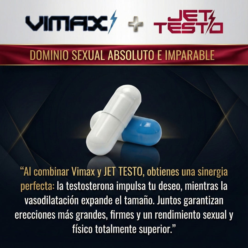 Pack Máxima Potencia – Vimax + Jet Testo - JET PERFORMANCE