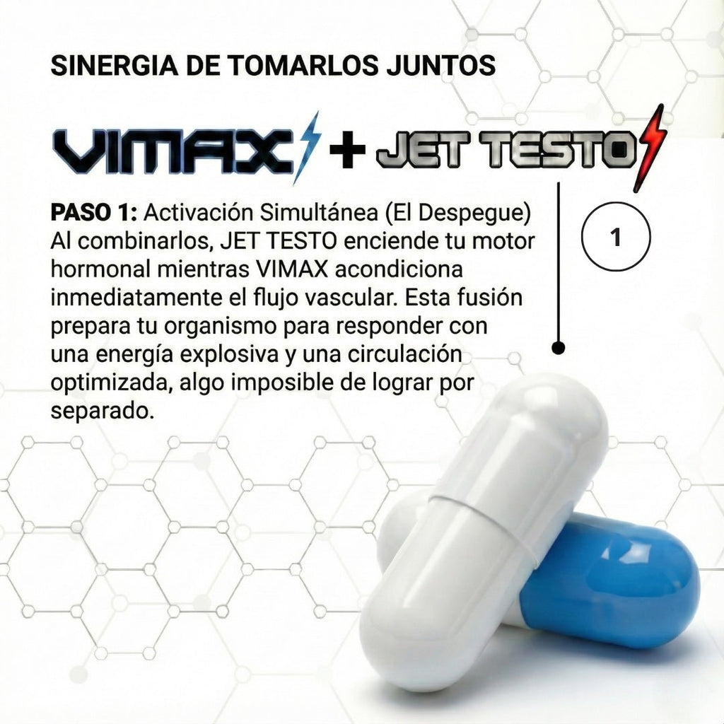 Pack Máxima Potencia – Vimax + Jet Testo - JET PERFORMANCE
