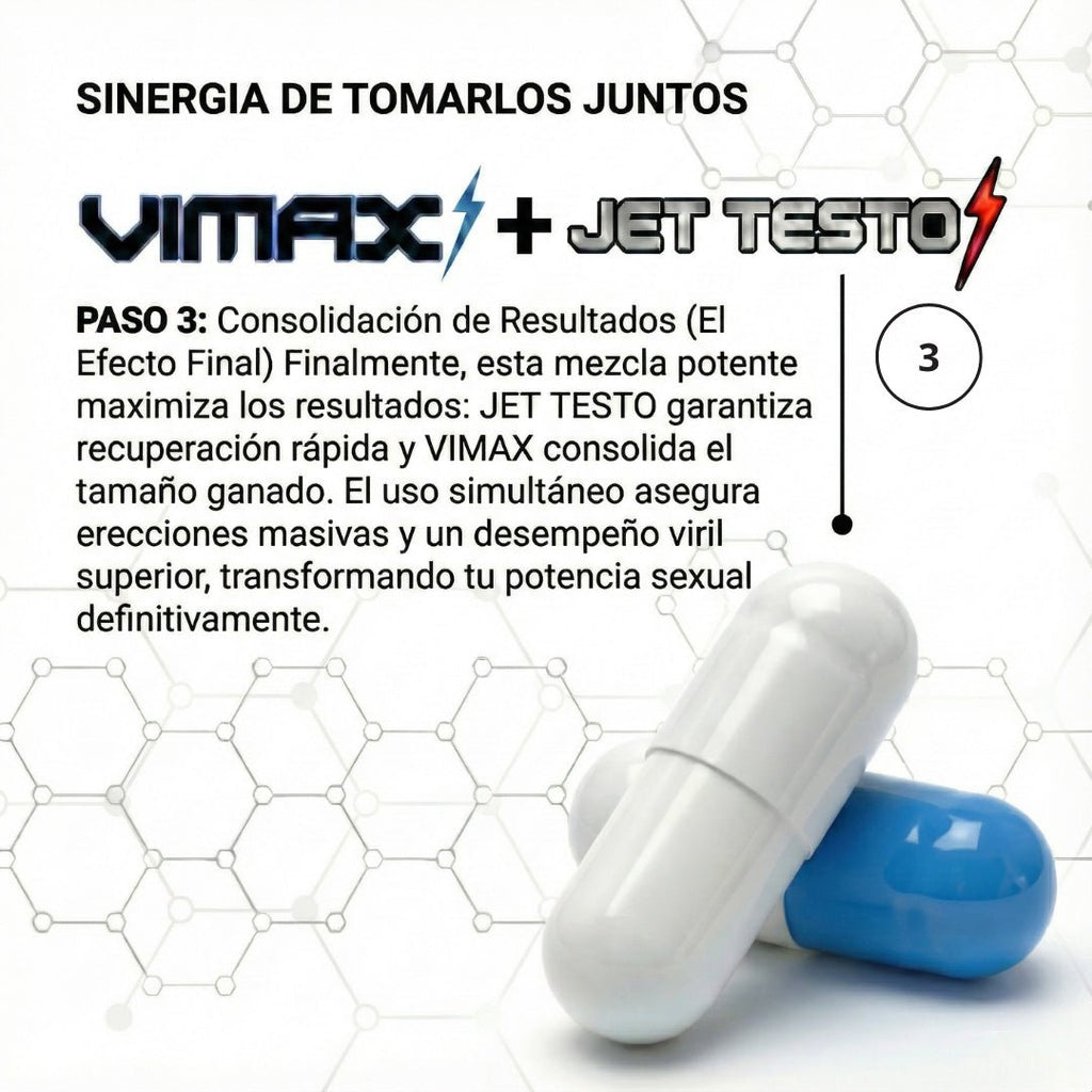 Pack Máxima Potencia – Vimax + Jet Testo - JET PERFORMANCE