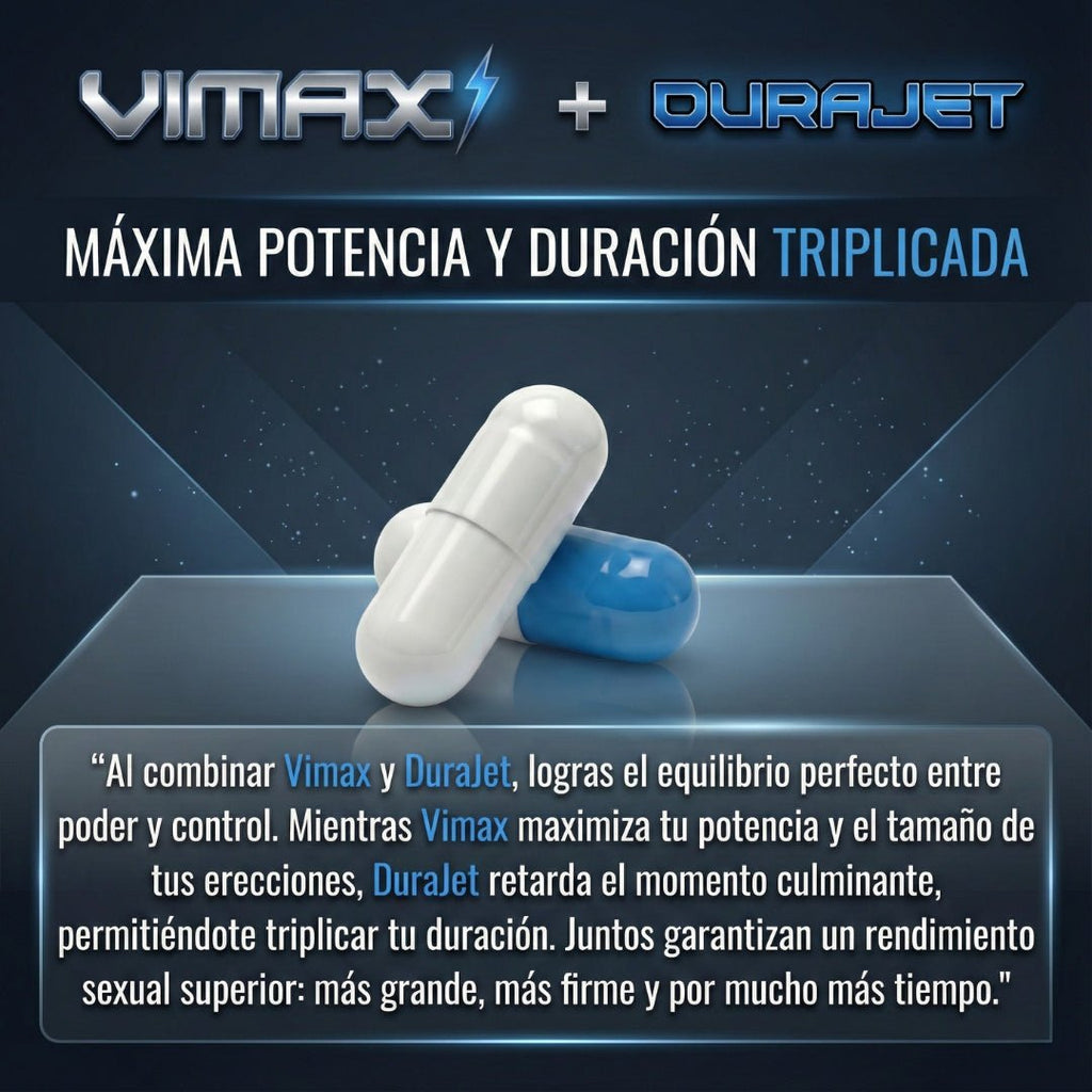 Pack Potencia y Duración – Vimax + DuraJet - JET PERFORMANCE