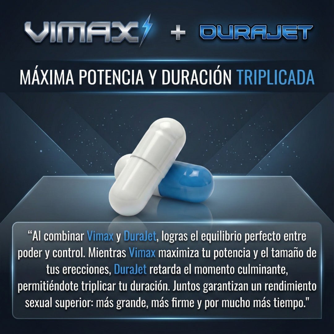 Pack Potencia y Duración – Vimax + DuraJet - JET PERFORMANCE