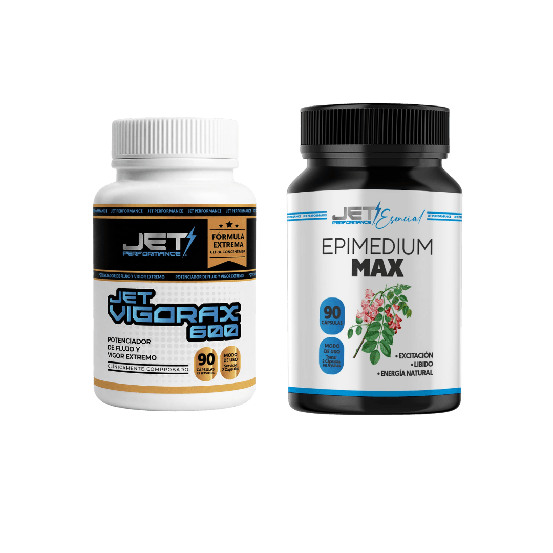 Pack Revelación: Jet Vigorax 600 + Epimedium Max | Confianza Diaria y Firmeza Absoluta - JET PERFORMANCE
