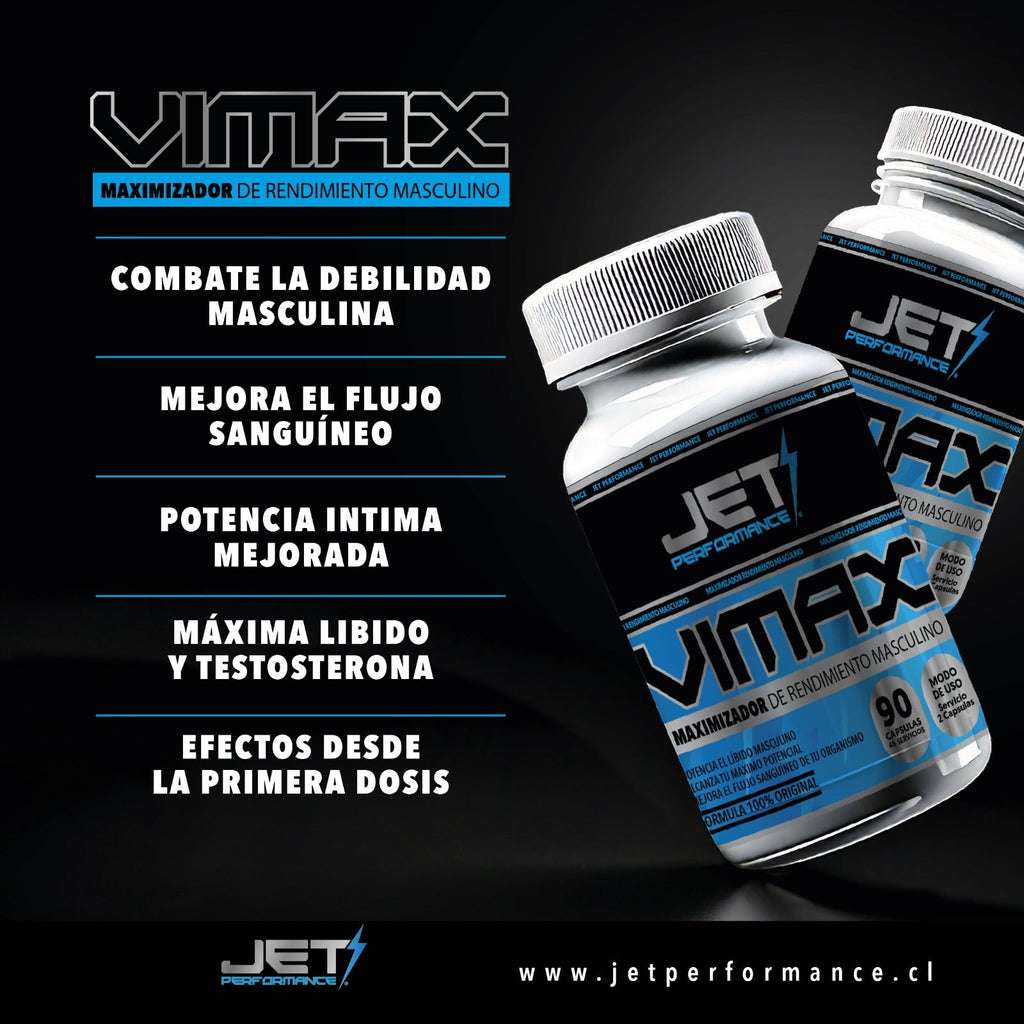 VIMAX 90 CAPS. (Maximizador Masculino) - JET PERFORMANCE