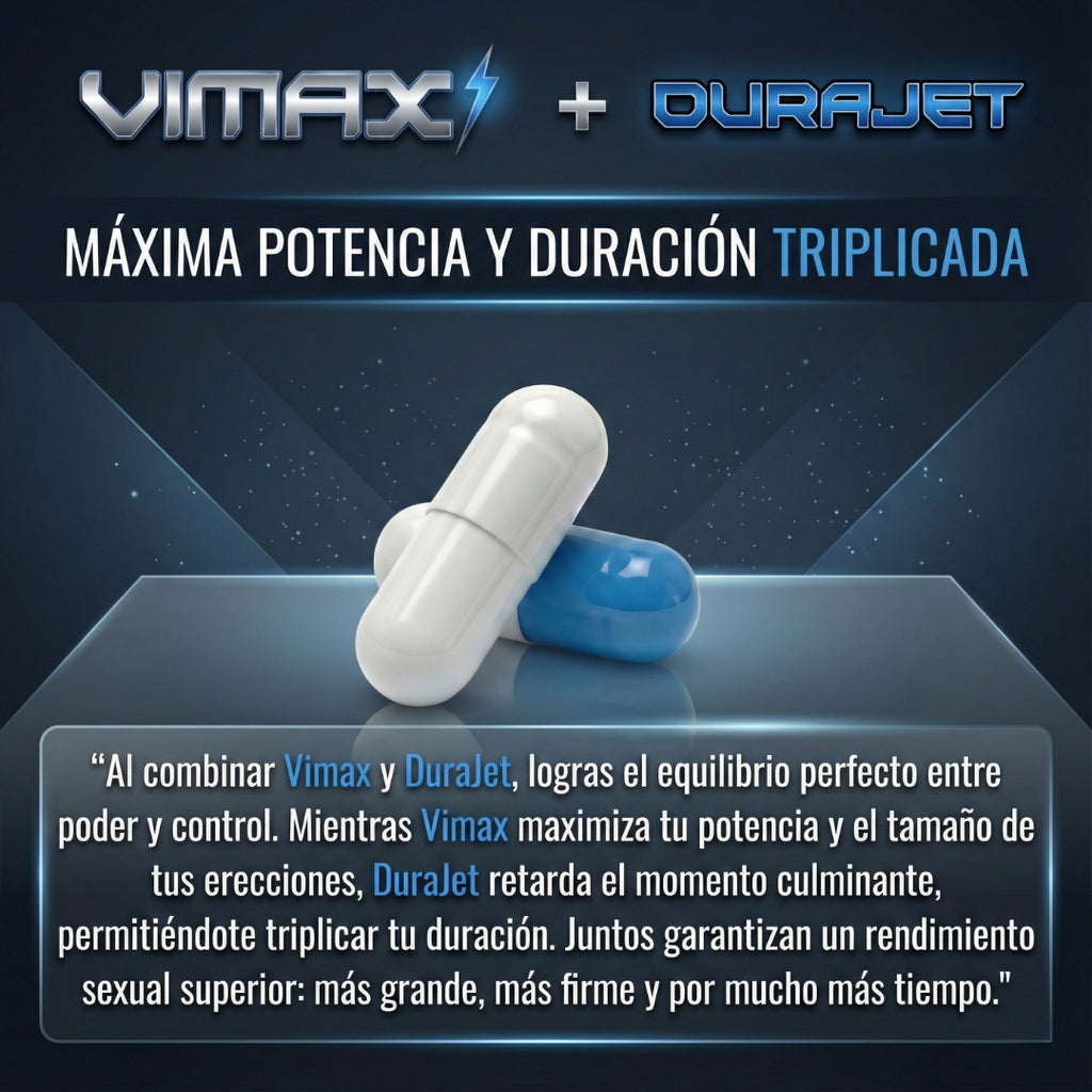 Pack Potencia y Duración – Vimax + DuraJet