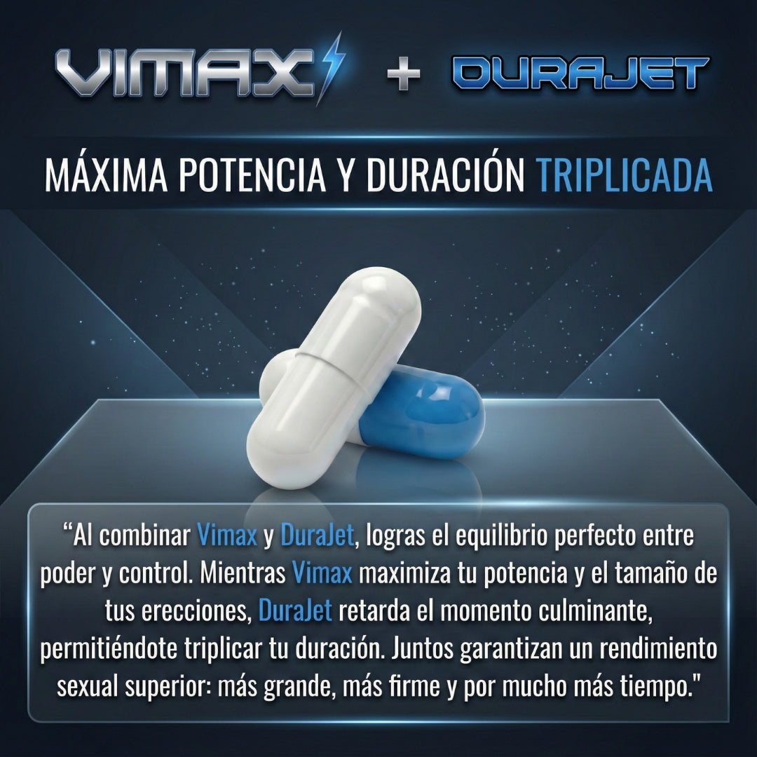 Pack Potencia y Duración – Vimax + DuraJet